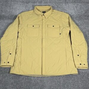 Backcountry Insulated Shirt Jacket Men's Large Yellow Quilted Chore‎ Barn